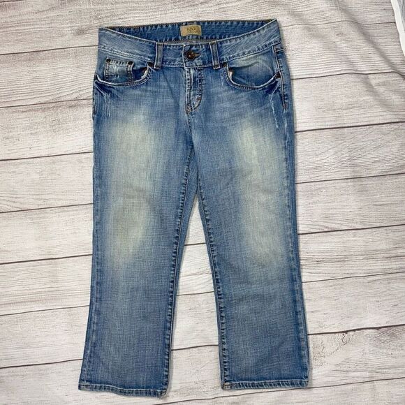 BKE denim cotton blend Capri pants washed look sz 29 women - Picture 1 of 10